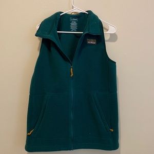 Dark green fleece VEST